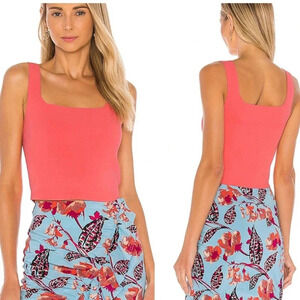 NWT A.L.C. Victoria Knit Top - Cropped Square Neck Tank Top Blouse - Summer